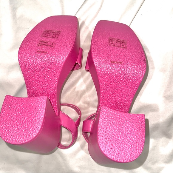 Bamboo pink platform y2k heels NEW - Picture 6 of 7